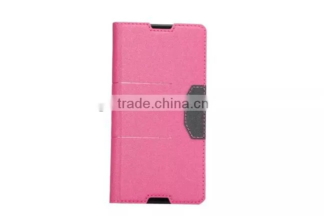 Matt Stand PU Leather Wallet Case Cover For Sony Xperia Z4