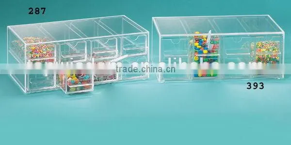 Low price hot sale counter top acrylic candy box