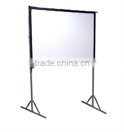 Format 4:3 150 inch Fast fold projection screen/portable projector screen/big size rear projection screen