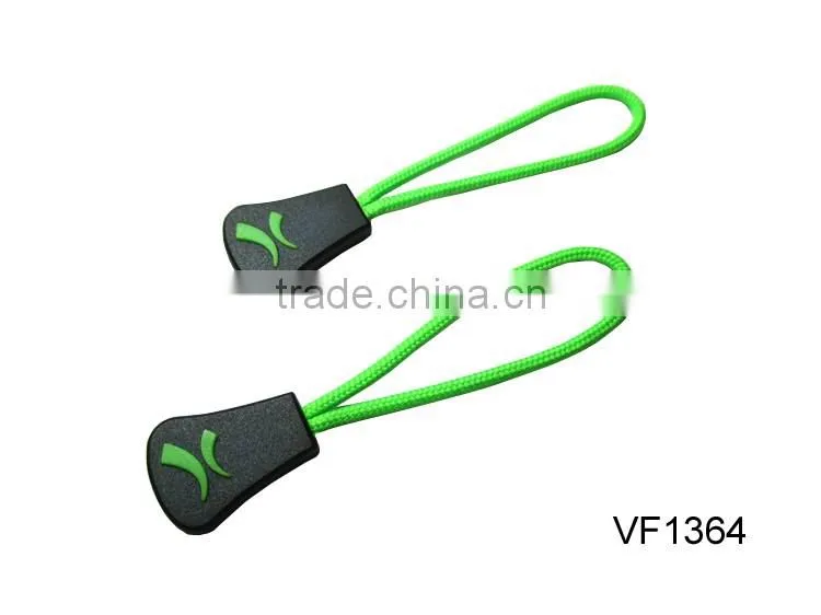 OEM service for rubber rope zipper puller for outdoor garment