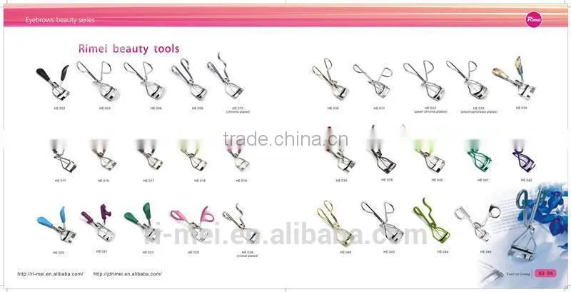Stainless steel eyelash curler
