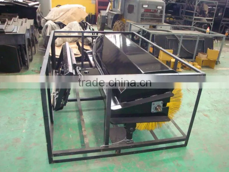 skid steer loader attachments angle broom
