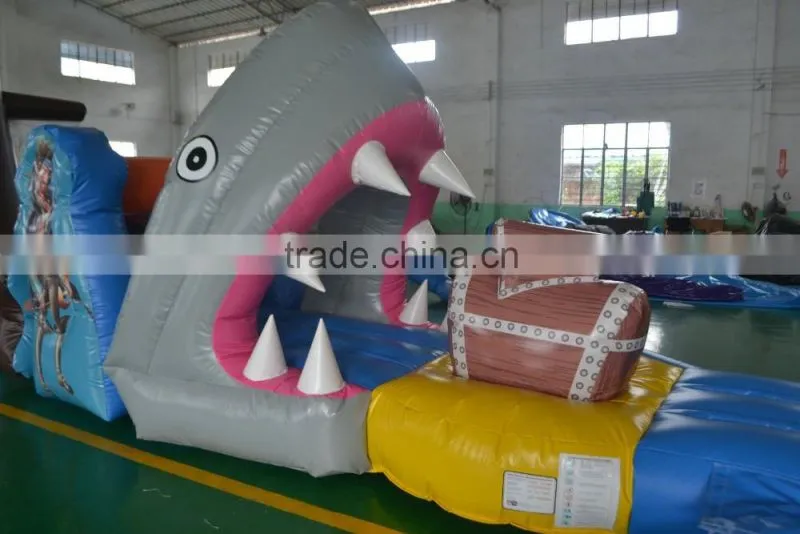 2016 15oz commercial obstacle inflatable water obstacle course for sale