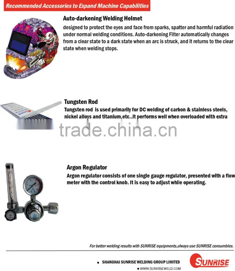 chinese factory direct price energy saving professional TIG-200S tig welding machine with free tig torch