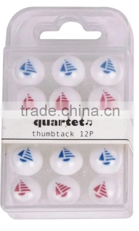 Eco-Friendly,Safe & Easy handle Feature and lovely plastic thumbtack