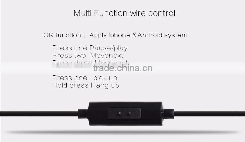 Wholesale High Quality Sport Earphone Metal Earphone for Samsung Earphone for Iphone