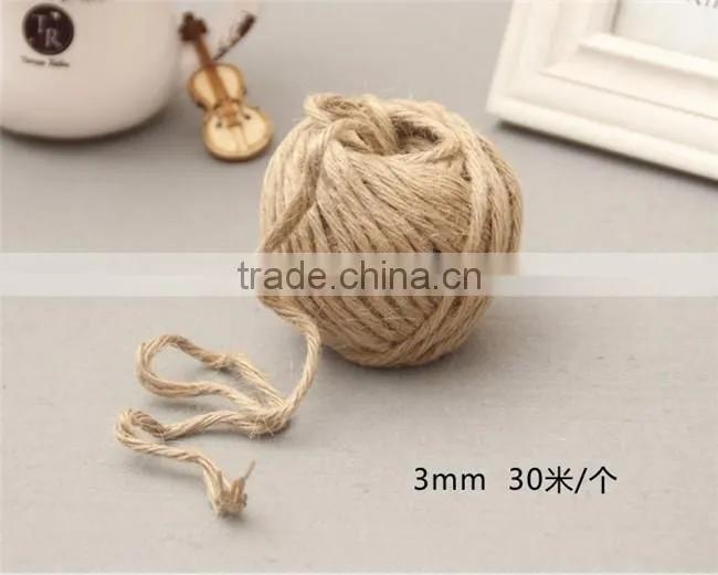 China Suppliers 1MM-3MM Natural Hemp Rope,Jute Twine,Jute Rope For Hang tag Or DIY