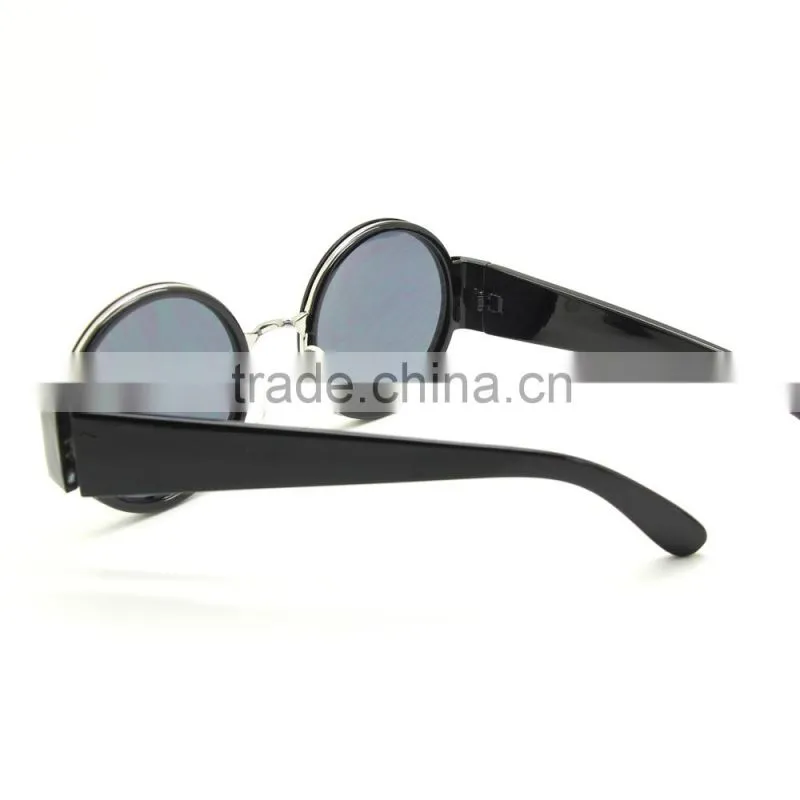 50s Vintage Style Steampunk round sunglasses factory price