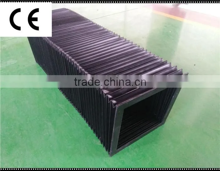 linear guide way protective flexible cover pvc bellows