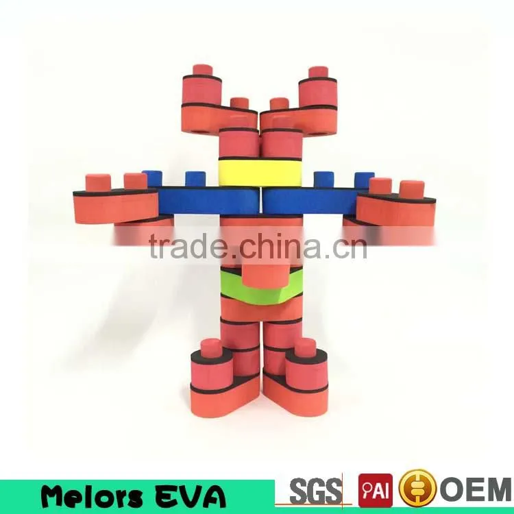 new style Kids large EVA foam robot toys plastic building blocks toy