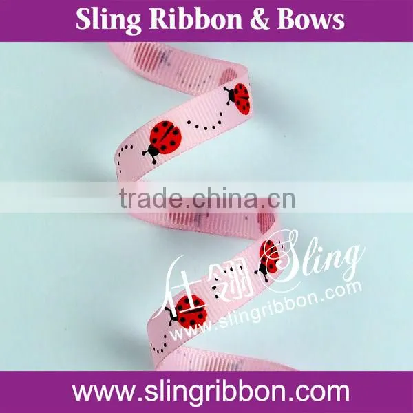 9mm Animal Pattern Custom Printed Grosgrain Ribbon Wholesale