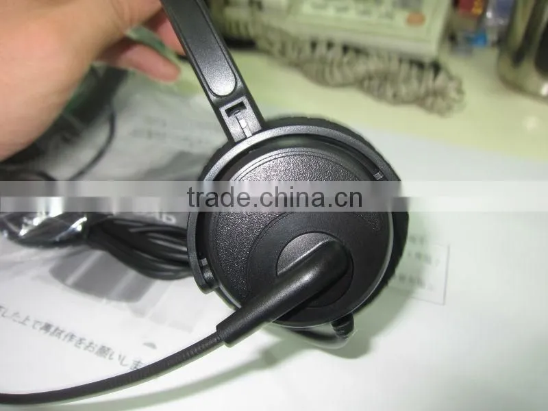 Professional noise cancelling call center headset with QD optional
