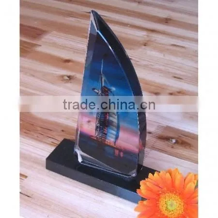 2016 beautiful popular sale crystal frame, simple crystal frame