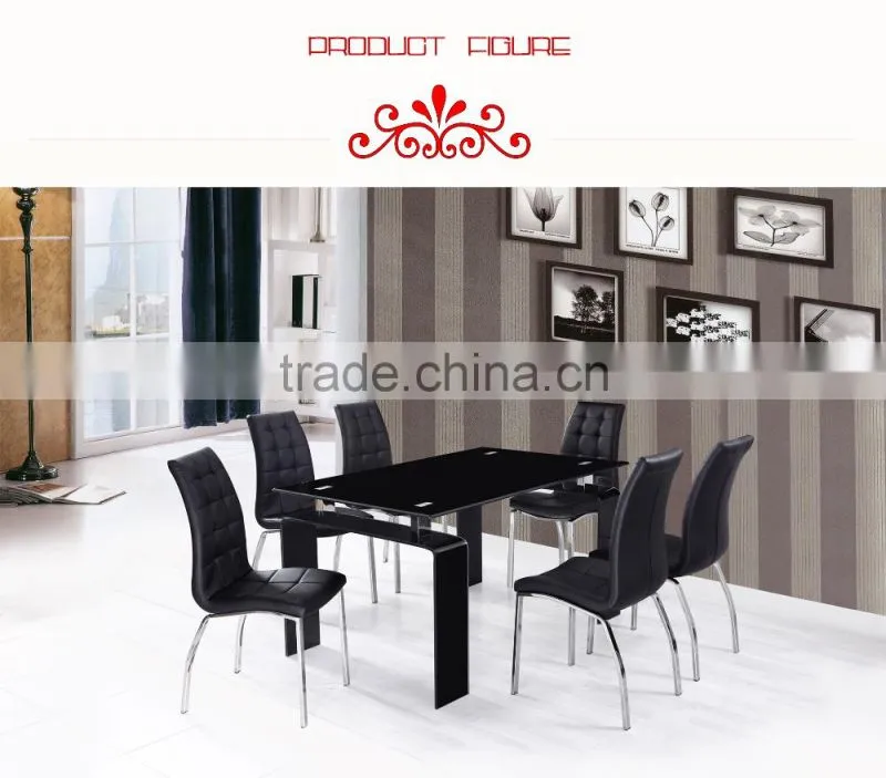 Home Furniture Dining Room Transparent Glass Dining Table