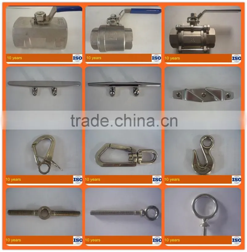 M16 Stainless steel double hook and hook turnbuckle
