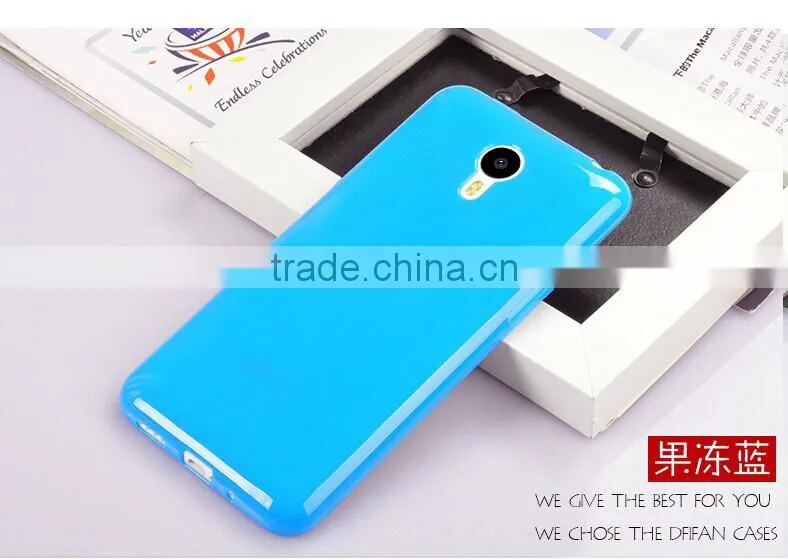 New arrival soft colorful silicone tpu case cover for meizu m2 note
