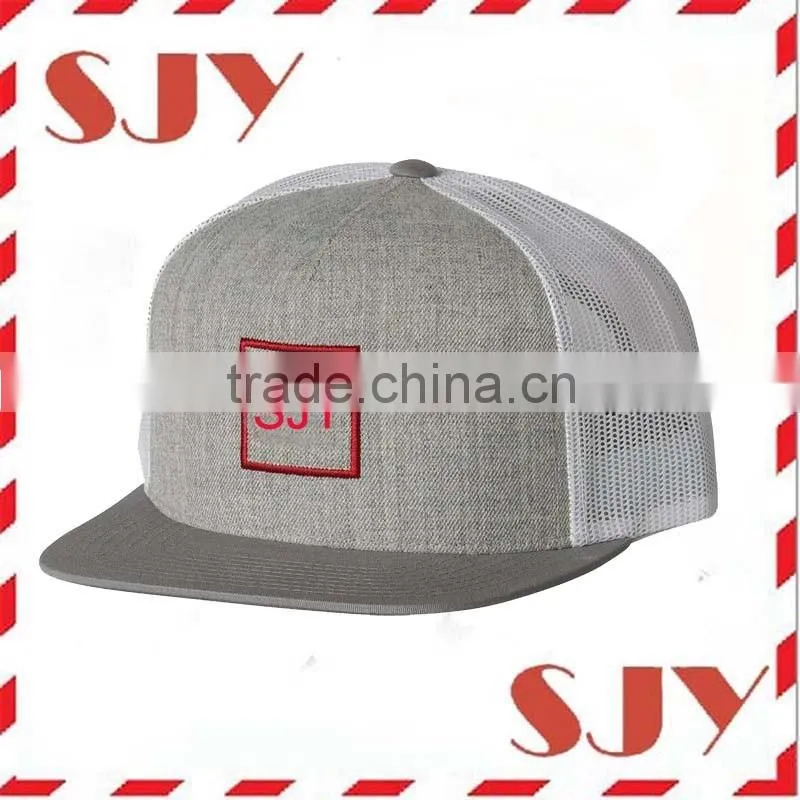 Custom caps wholesale Flat Brim Mesh trucker cap Hats