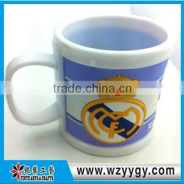 Decrative 3D soft PVC mug