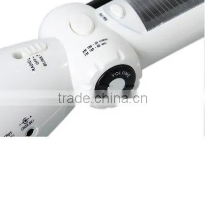 emergency led solar flashlight with emergency lamp and radio