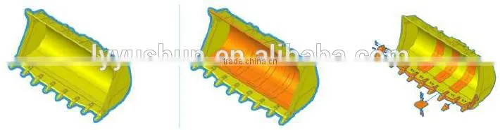 305CCR Excavator Buckets, Customized 305CCR Excavator Standard 0.36M3 Buckets Compatible with Harsh Condition