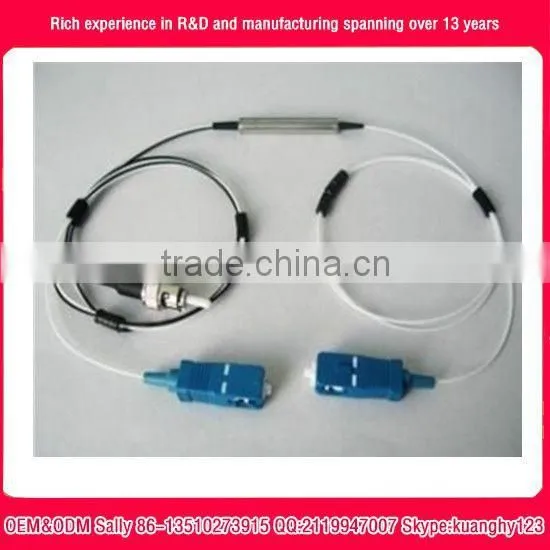 Filter Wavelength Division Multiplexer 1x2 DWDM Red/Blue C-Band Filter with Non-Flux Metal Bonding Package OEM factory