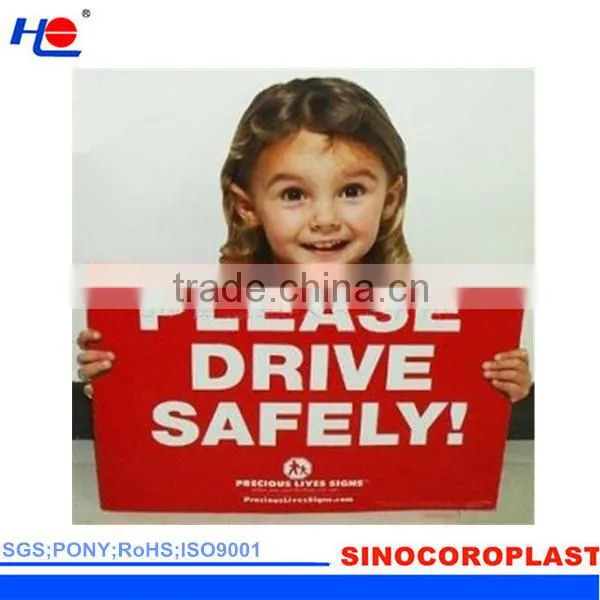protection and anti-static plastic hollow chemical resistance signboard