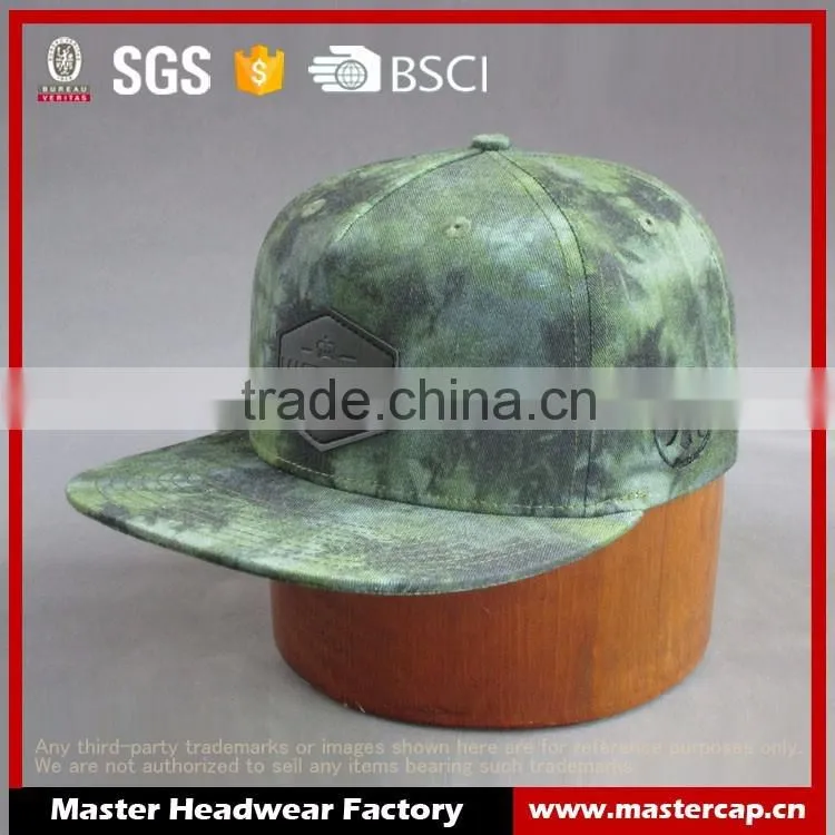 Customed 5- panel cotton twill Snapback Hat