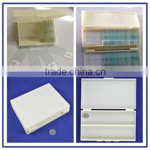 School science lab equipment microscope slides and cover glass slides