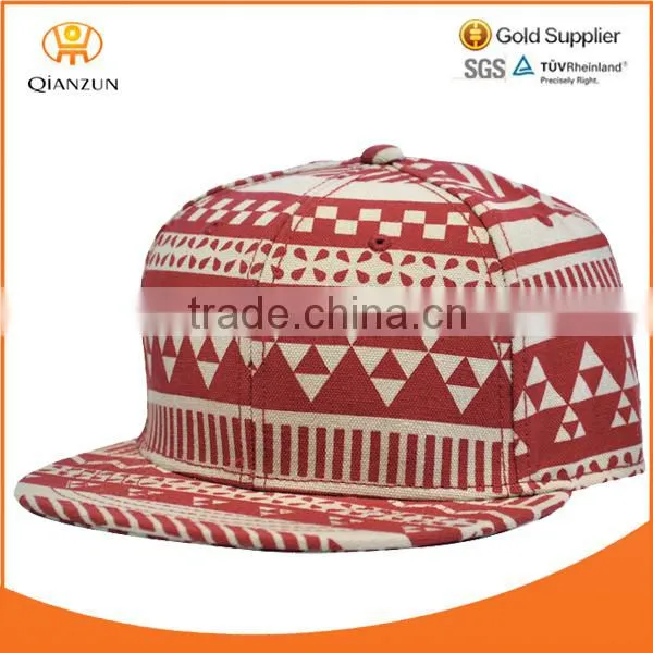 create your own flat cheap printing 6 panel snapback hat