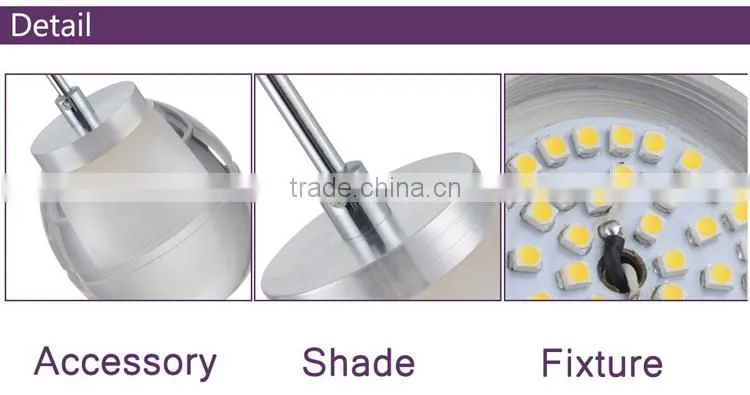 single pendant glass LED lighting