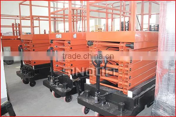 Sinolift SJY(II) Mobile Scissor Lift Platform with Traction Device