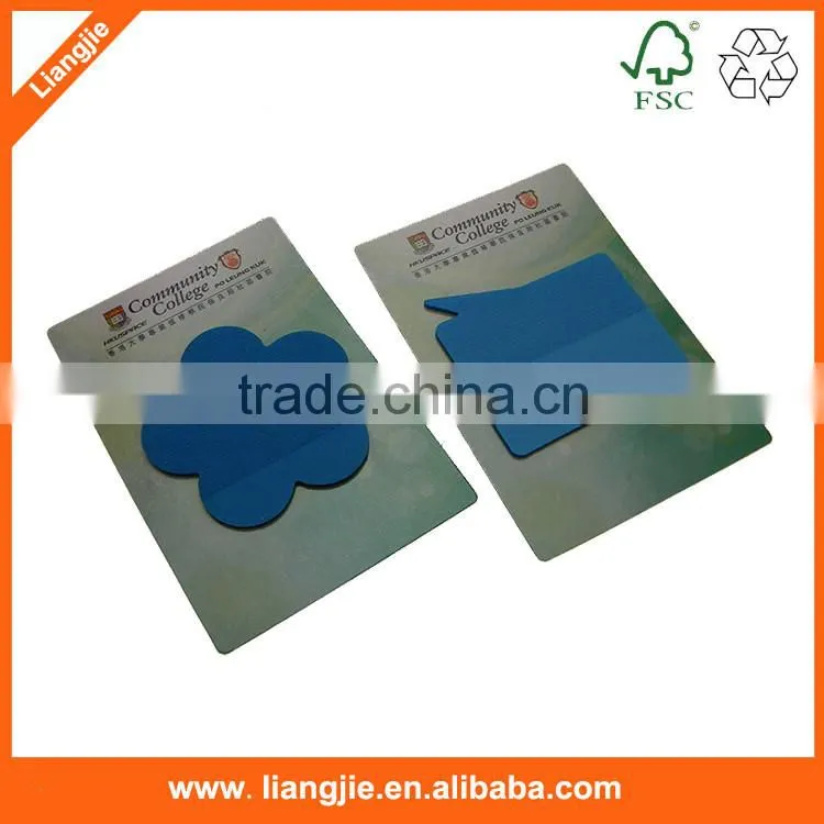 Colorful PET remover sticky notes with back board