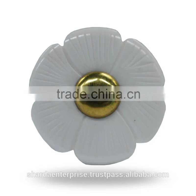 Resin Grey Bone Knob