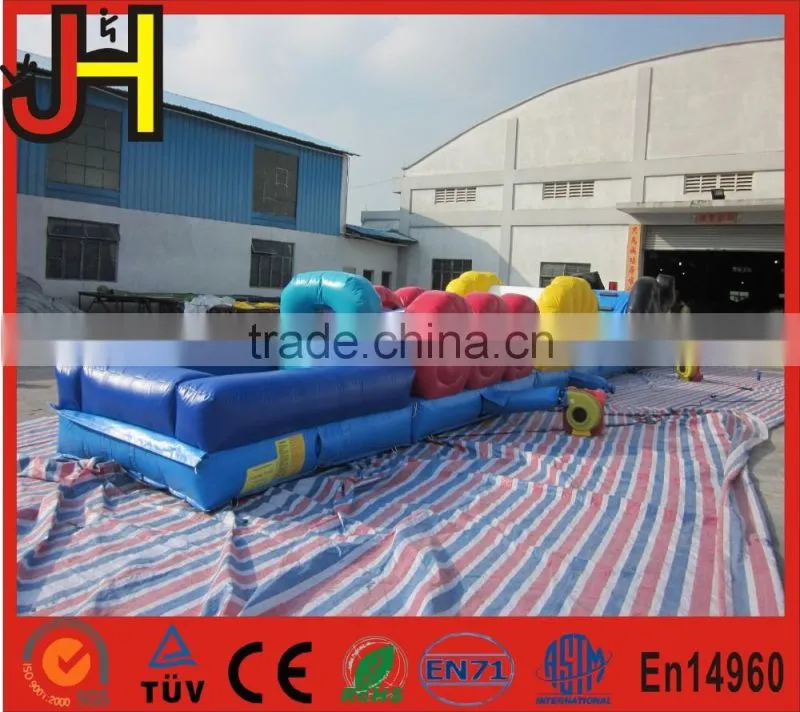 New 2016 shark inflatable obstacle course/ outdoor inflatable obstacle course
