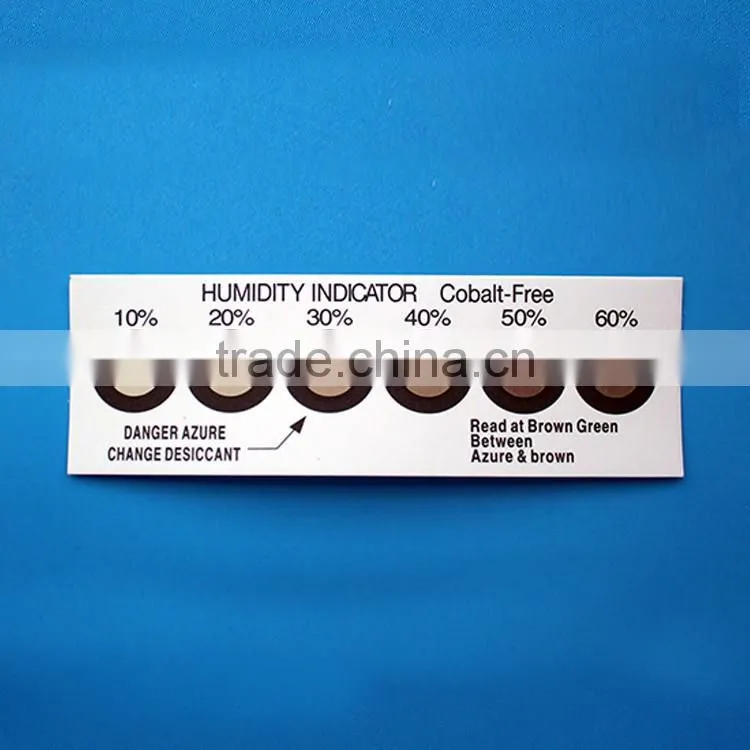 Best Price 6 Dots Cobalt Free Humidity Indicator Card for Electronic Products