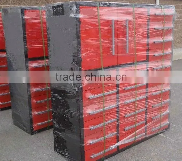 Single rail with chest and drawers tool cabinet