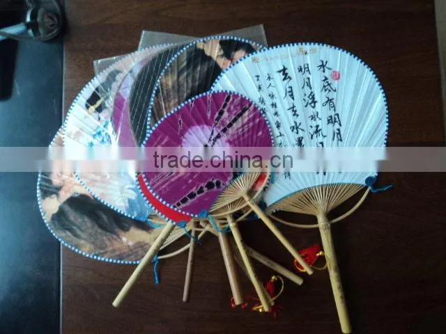 The best sell personalized logo bamboo hand fans