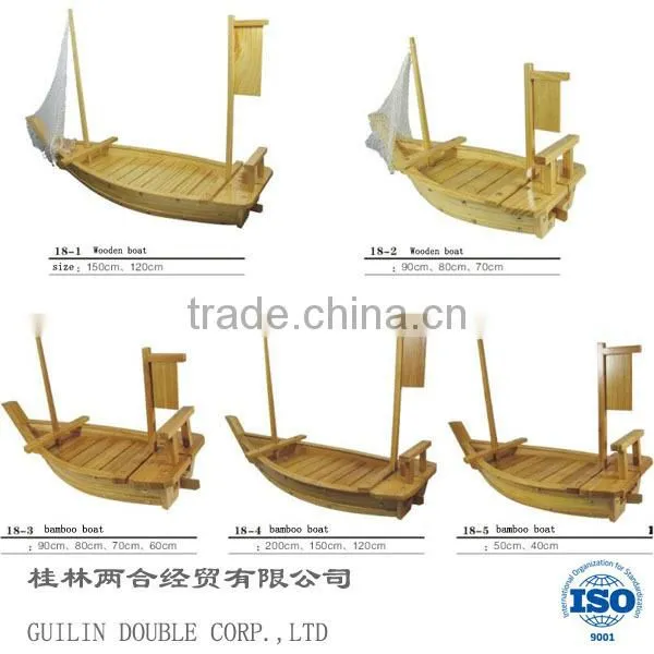 ISO9001 Factory wholesale bamboo sushi boat