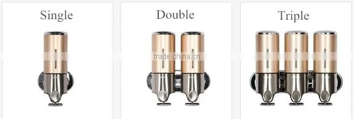 Refillable Wall Mounted Stainless Steel Liquid Soap Dispenser