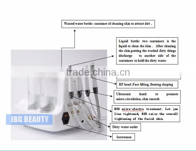 Korea Bubble 4 in 1 Water Oxygen Jet Peel + Hydro Dermabrasion Acne Scar Removal for Skin Care