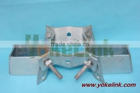 Hot Dip Galvanized mounting bracket for pole line hardware