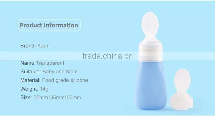 Hot sale non-toxic bpa free silicone baby feeding cuchara