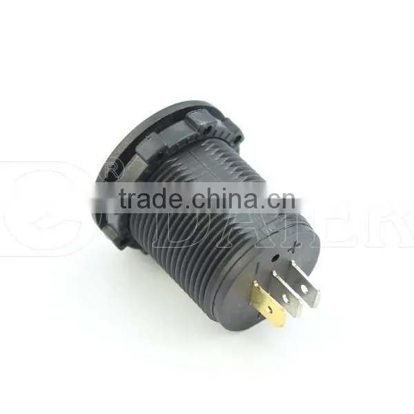 Ammeter Power Outlet Car Lighter Socket with Nut