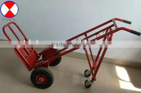 folding hand trolley HT1824 with two pneumatic wheel size300-4 and two wheel 1.5inch