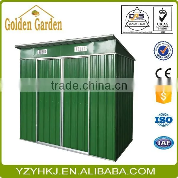 Double Sliding Door Shed/Garden Shed 4' x 8' with free garden bed