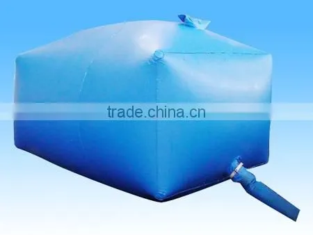 Plastic liquid bladder PVC Flexible and foldable 200 gallon tank
