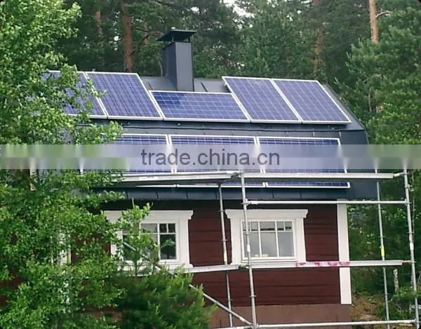 Brand protection roof grid-tied solar home power system