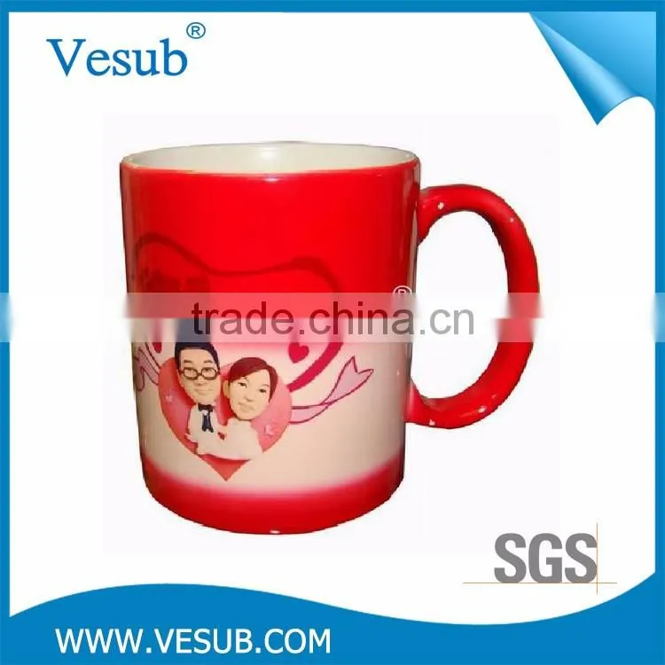 Alibaba China Factory Supply Sales Unique Design Sublimation Color Changing Mugs