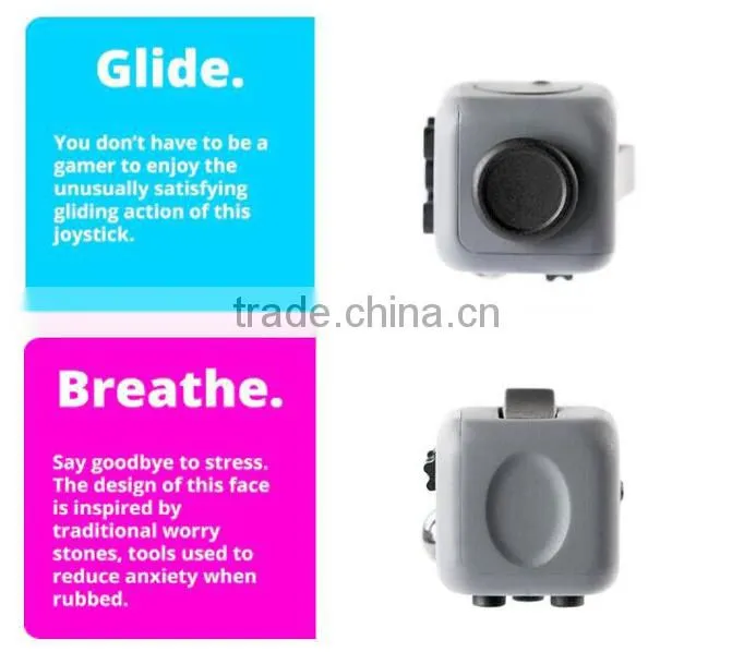 Cheaper Decompression Cube Smooth Button Desk Toy Kids $ adult for Killing Time Relieves Stress Fidget Cube