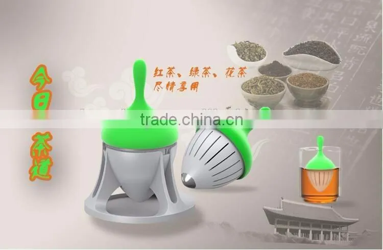 Original Design Stainless Steel Silicone Creative Tea Infusers The Gyro Design Tea Strainer